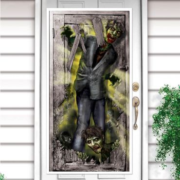 Décoration de Porte Zombie Décoration de Porte Zombie