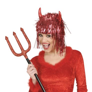 Perruque Lamée de Diablesse