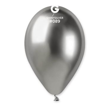 25 ballons shiny couleur argentée de 33 cm | jourdefete.com