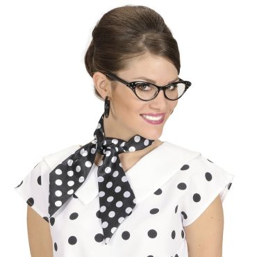 Foulard Noir à Pois Blanc