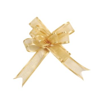 5 Nœuds Automatiques Organdi Petit Modèle - Or