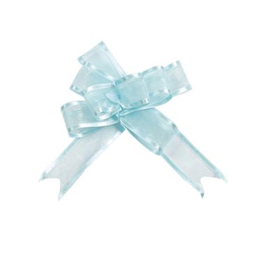 5 Nœuds Automatiques Organdi Petit Modèle - Bleu Ciel