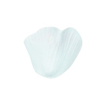 Pétales en Tissu avec Feuilles - Blanc