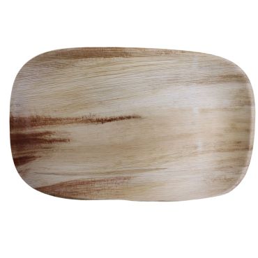 Grands plateaux en feuille de palmier 55 x 36 cm pour présentation raffinée | jourdefete.com