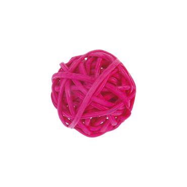 Petites Boules en Rotin x12 - Fuchsia
