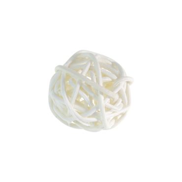 Petites Boules en Rotin x12 - Blanc