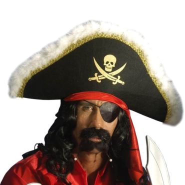 Moustache et Bouc avec Perles de Pirate