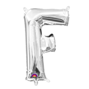 Ballon à air Lettre "F" - Argenté