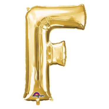 Ballon à air Lettre "F" - Or