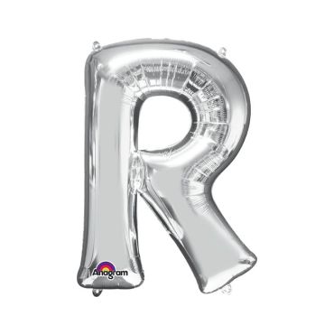 Ballon à air Lettre "R" - Argenté