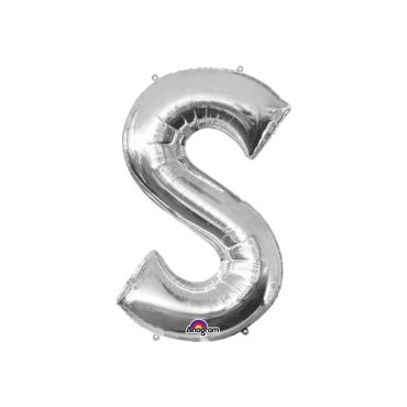 Ballon à air Lettre "S" - Argenté