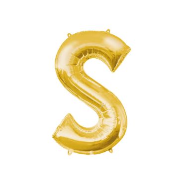 Ballon à air Lettre "S" - Or
