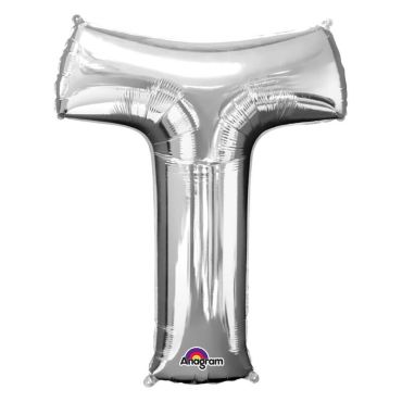 Ballon à air Lettre "T" - Argenté