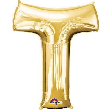 Ballon à air Lettre "T" - Or
