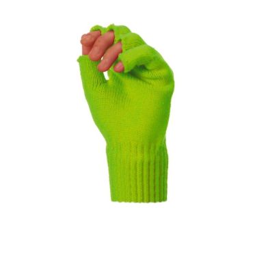 Mitaines Tricot Vertes Fluo Mitaines Tricot Vertes Fluo
