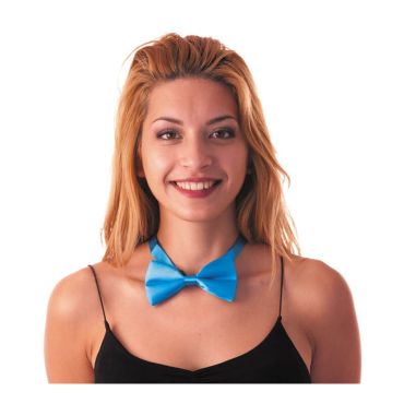 Véritable noeud papillon - Bleu fluo