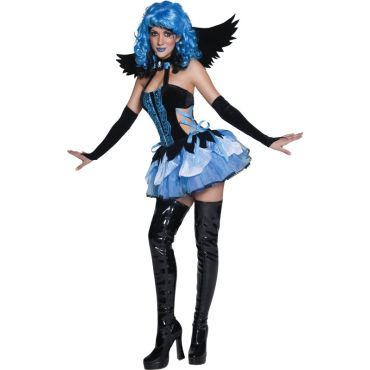 Déguisement Gothique Noir et Bleu