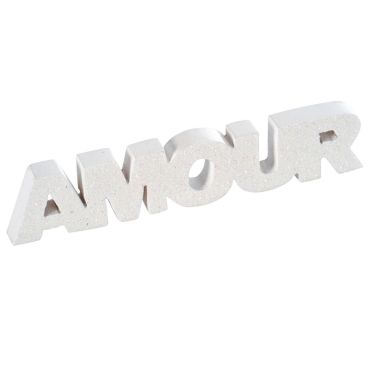 Décoration Mot "Amour" - Blanc