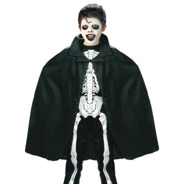 Cape noire de vampire pour enfant - 90 cm