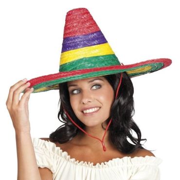 Sombrero Mexicain Multicolore Adulte