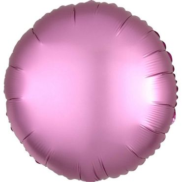 Ballon Hélium Rond Satiné Rose 