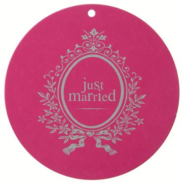 Marque Place Ronds Just Married 10 cm - Fuchsia