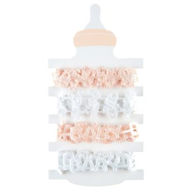 4 Rubans Assortis "Baby" - Rose Pastel | jourdefete.com