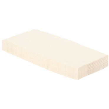 Des serviettes blanches pliées 1/8 de 38 x 38 cm pour votre table | jourdefete.com