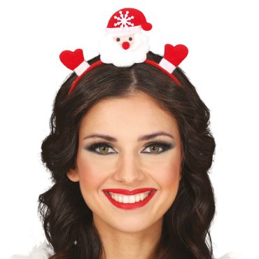 Serre-tête de Noël modèle Père Noël pour fête | jourdefete.com