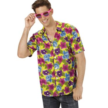Chemise Hawaïenne Jaune - Taille au Choix