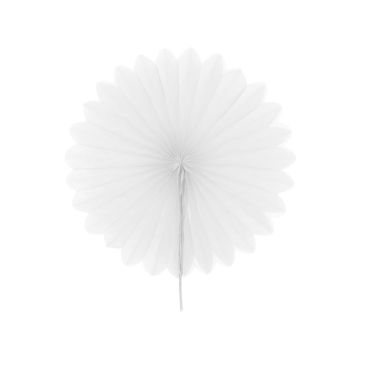 Eventail en Papier à Suspendre - Blanc