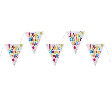 Guirlande Fanions "Joyeux Anniversaire" - Multicolore