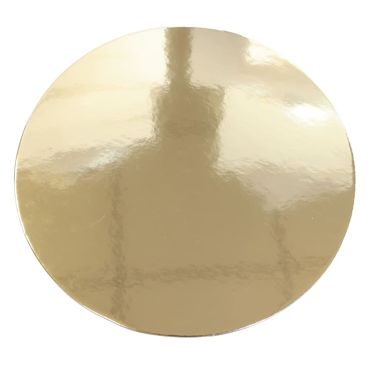 Supports à gâteaux ronds dorés 24 cm - lot de 5 | jourdefete.com