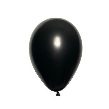 50 ballons métallisés noir | jourdefete.com