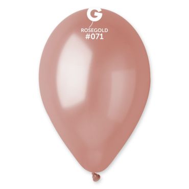 50 ballons métallisés 30 cm rose gold | jourdefete.com