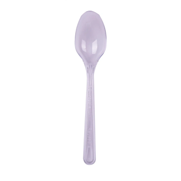 Grandes cuillères en plastique cristal luxe 180 mm réutilisables pour buffet | jourdefete.com