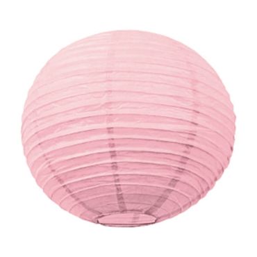 Lanterne japonaise en papier rose vintage - 35 cm