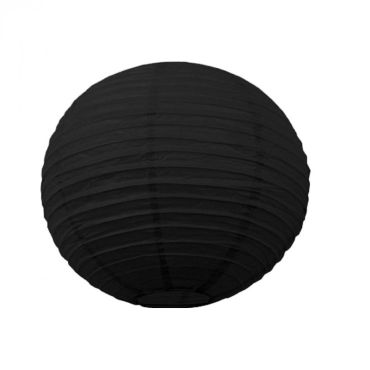 Lanterne Japonaise en Papier Noire - 35 cm