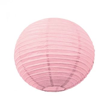 Lanterne Japonaise en Papier Rose Pâle - 35 cm
