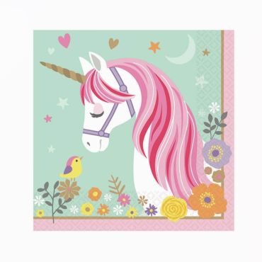 Sachet de 16 serviettes "Licorne Magique" 