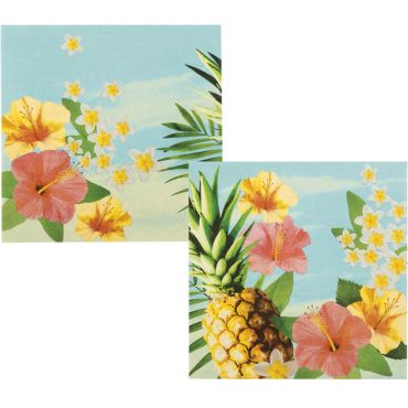 12 Serviettes "Hawaï Paradise"