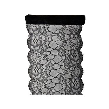 Chemin de Table en Dentelle Noir
