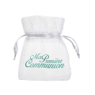 6 Pochons à Dragées Communion - Menthe