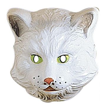 Masque de Chat Blanc pour Enfant