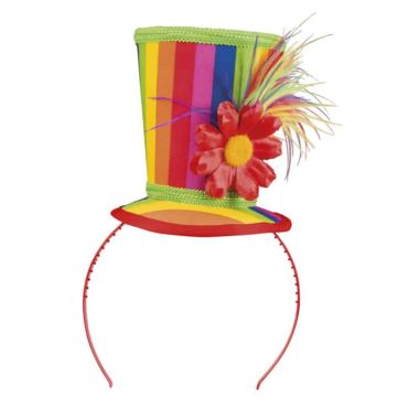 Serre-Tête Chapeau de Clown Multicolore Femme
