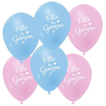 ballon-latex-rose-bleu-naissance | jourdefete.com