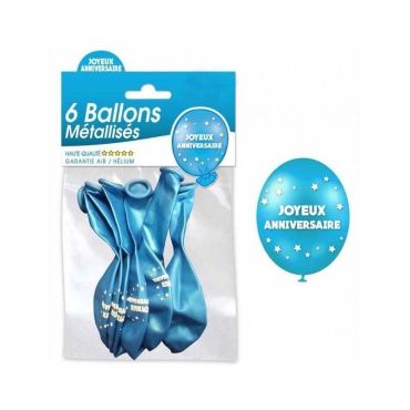 6-ballons-metallises-joyeux-anniversaire-bleu | jourdefete.com