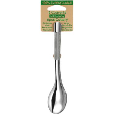 6 cuillères en acier inoxydable pour votre table | jourdefete.com