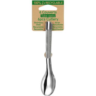 6 cuillères à café en acier inoxydable pour votre table | jourdefete.com