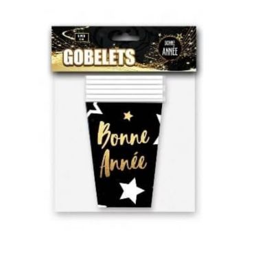 6 Gobelets Géants "Bonne Année"